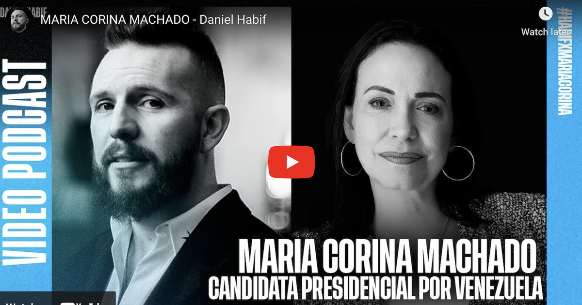 María Corina Machado reveals her political program in a talk with Daniel Habif