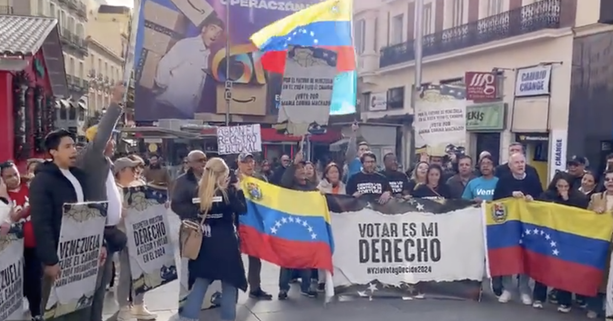 Protest: Venezuelans in Spain demand the vote from abroad