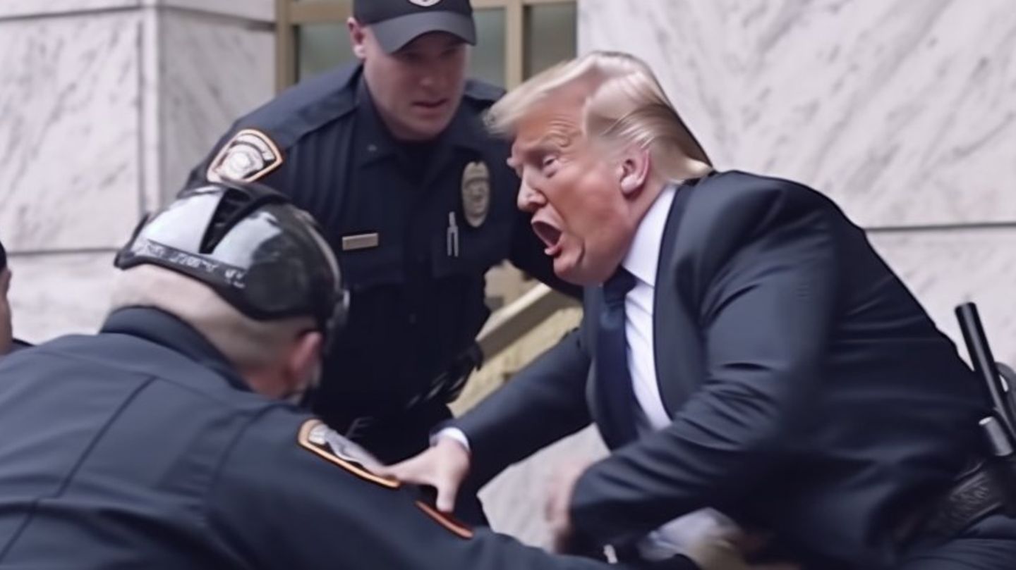 Künstliche Intelligenz: KI-erzeugtes Bild von Trumps Verhaftung