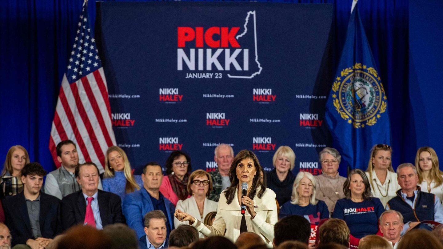 Nikki Haley bei einer Wahlkampfveranstaltung
