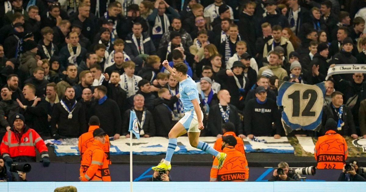 Álvarez's goal takes Manchester City to the quarterfinals of the Champions League