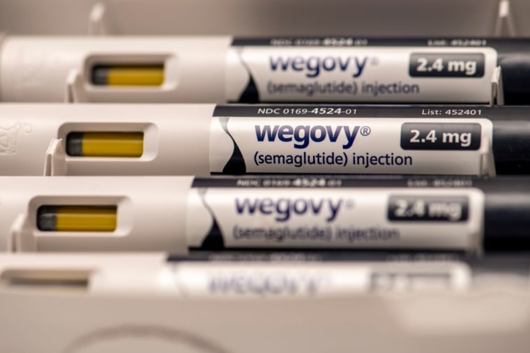 Vials of the medicine Wegovy.
