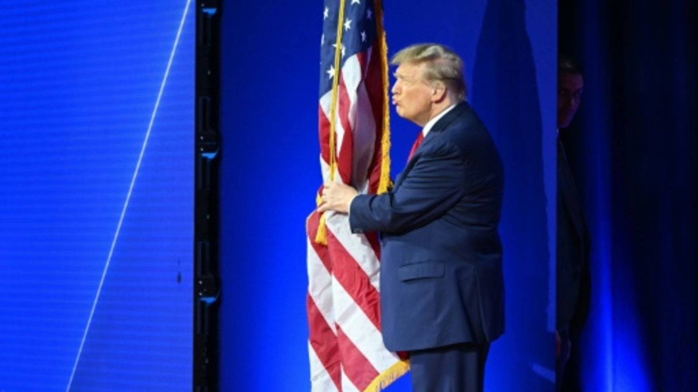 Ex-US-Präsident Donald Trump bei einer Veranstaltung