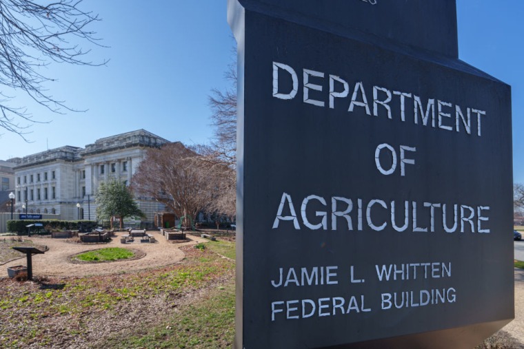 The headquarters of the Department of Agriculture in Washington DC, on February 9, 2024.
