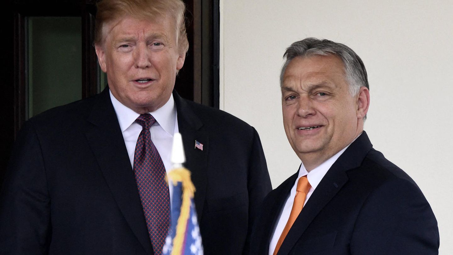Donald Trump (l.) und Viktor Orban