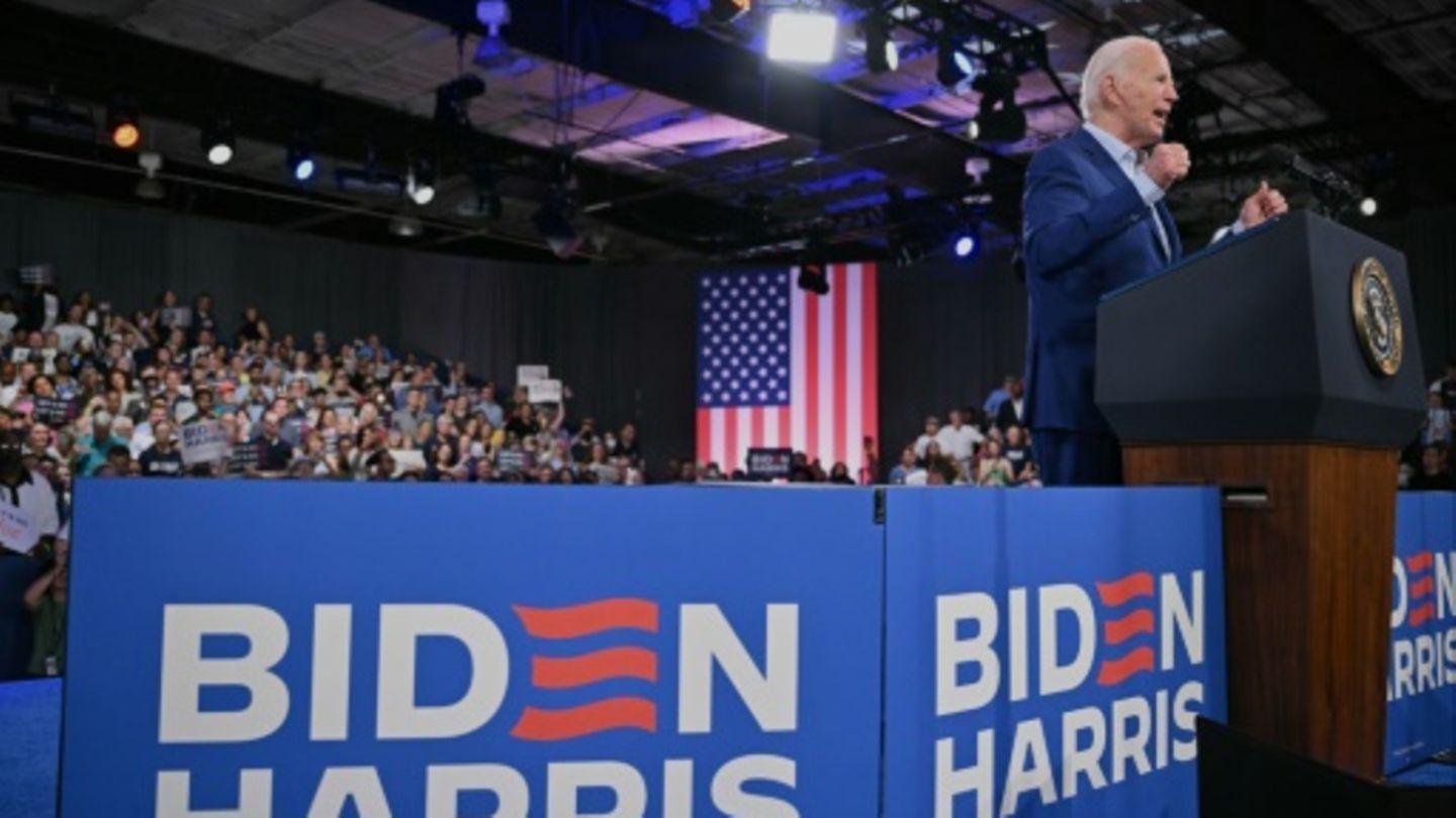 Joe Biden bei einem Wahlkampfauftritt in North Carolina